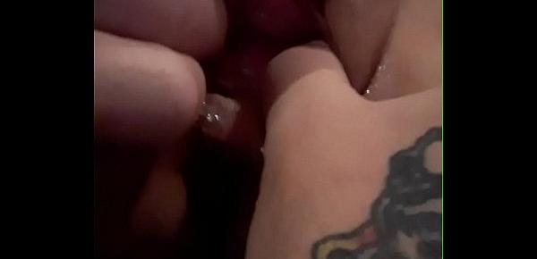  Mr. Hyde stretches sexybeck pretty little pussy making me squirt.